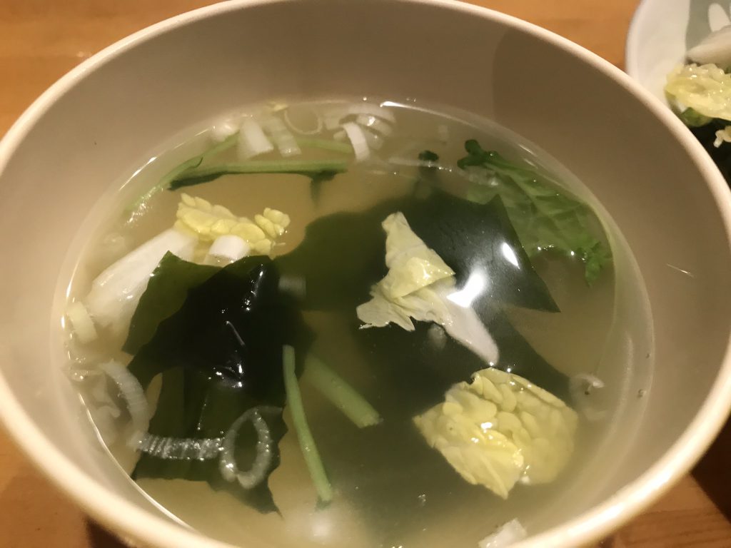 タロ亭丼　スープ