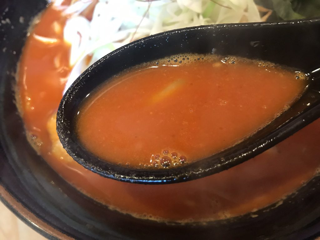 鉄火麺スープ