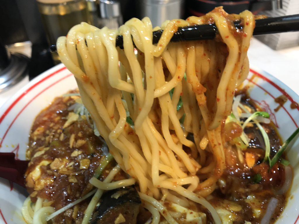吉祥寺麻醤麺の麺画像